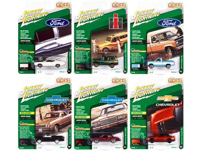 Johnny Lightning Classic Gold Collection 2022 Set A Of 6 Cars Release 1 1/64 Diecast Model Cars By