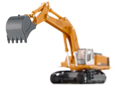 Siku Heavy Haulage Flatbed Transporter Blue And Liebherr 974 Litronic Excavator Yellow 1/87 (ho) Diecast