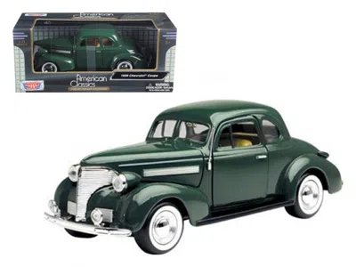 Motormax 1 By 24 1939 Chevrolet Coupe Diecast Model Car - Green