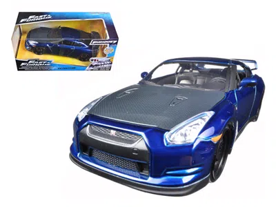 Jada Brian's 2009 Nissan Gtr R35 Blue "fast & Furious 7" Movie 1/24 Diecast Model Car By