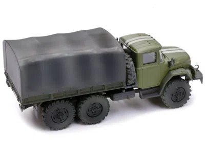Legion Zil 131 Cargo Truck Green With White Stripes "ukrainian Ground Forces" 1/72 Diecast Model By