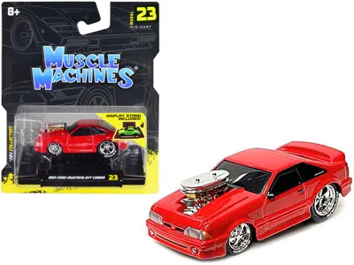 Muscle Machines 1993 Ford Mustang Svt Cobra Red 1/64 Diecast Model Car By