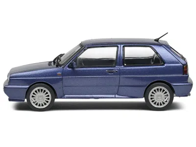 Solido 1989 Volkswagen Golf Rallye G60 Syncro Blue Metallic 1/43 Diecast Model Car By