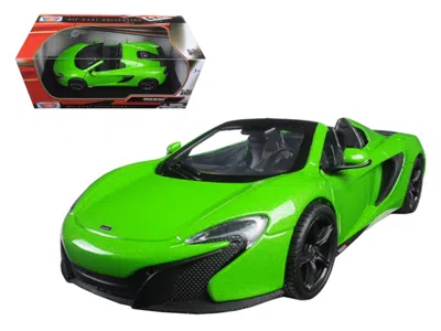 Motormax Mclaren 650s Spider Green 1-24 Diecast Model Car