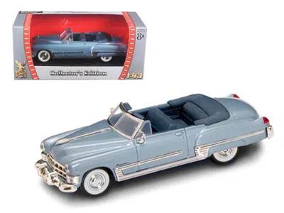Road Signature 1949 Cadillac Coupe Deville Convertible Blue Metallic 1/43 Diecast Model Car By