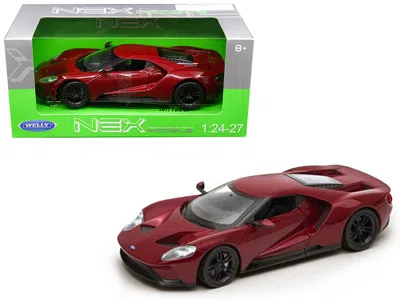 Welly 2017 Ford Gt Red 1-24 - 1-27 Diecast Model Car