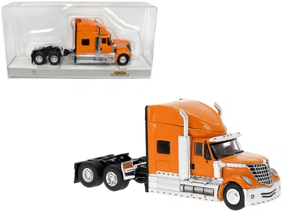 Brekina 2010 International Lonestar Truck Tractor Orange 1/87 (ho) Scale Model Car By