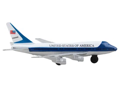 Runway24 Boeing Vc-25 Aircraft White And Blue "united States Of America - Air Force One" With Runway 24 Sign