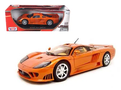 Motormax 1 By 18 Saleen S7 Copper Diecast Model Car, Orange