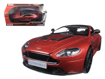 Motormax Aston Martin Vantage S V12 Red 1-24 Diecast Model Car