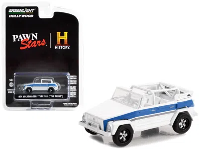 Greenlight 1974 Volkswagen Thing (type 181) White With Blue Stripes "pawn Stars" (2009-current) Tv Series "holl