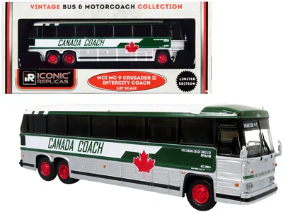 Iconic Replicas 1980 Mci Mc-9 Crusader Ii Intercity Coach Bus "hamilton Via 8" "canada Coach" "vintage Bus & Motorco