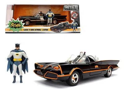 Jada 1966 Classic Tv Series Batmobile With Diecast Batman And Plastic Robin In The Car 1/24 Diecast Model