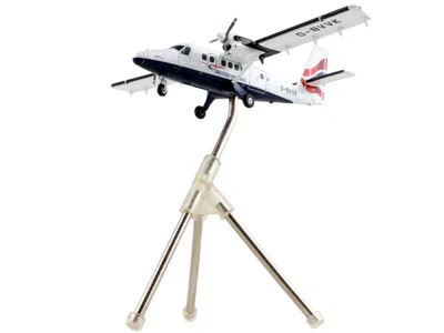 Geminijets De Havilland Dhc-6-300 Commercial Aircraft "british Airways" White With Striped Tail "gemini 200" Se