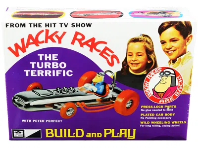 Mpc Skill 2 Snap Model Kit The Turbo Terrific With Peter Perfect Figurine "wacky Races" (1968) Tv Series