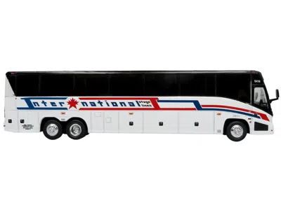 Iconic Replicas Mci J4500 Coach Bus "international Stage Lines" White "the Bus & Motorcoach Collection" Limited Edit