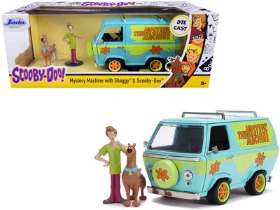 Jada The Mystery Machine With Shaggy And Scooby-doo Figurines "scooby-doo!" 1/24 Diecast Model Car By Jad