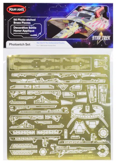 Polar Lights Photoetch Set For Klingon Kronos One Spaceship "star Trek Vi: The Undiscovered Country" (1991) Movie