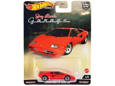 Hotwheels Lamborghini Countach Lp 5000 Qv Red "jay Lenoâ€s Garage" Diecast Model Car By Hot Wheels