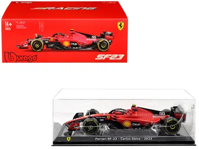 Bburago Ferrari Sf-23 #55 Carlos Sainz Formula One F1 World Championship (2023) "formula Racing" Series 1/24