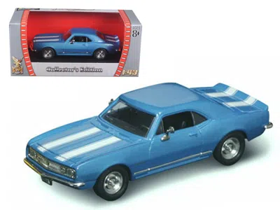 Road Signature 1967 Chevrolet Camaro Z-28 Blue 1/43 Diecast Model Car By