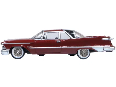 Oxford Diecast 1959 Chrysler Imperial Crown 2 Door Hardtop Radiant Red With Black Top 1/87 (ho) Scale Diecast Model