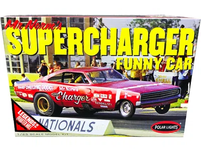 Polar Lights Skill 2 Model Kit 1969 Dodge Charger Funny Car "mr. Norm's Supercharger" "legends Of The Quarter Mil