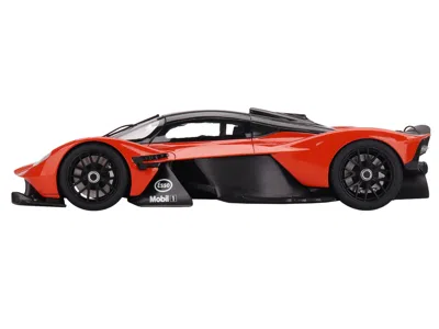 Top Speed Aston Martin Valkyrie Maximum Orange With Black Top 1/18 Model Car By