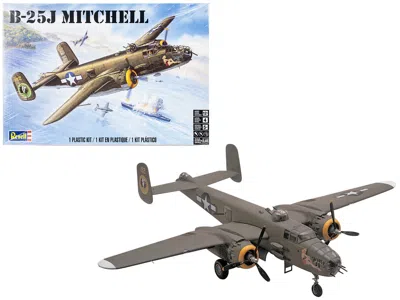 Revell Level 4 Model Kit B-25j Mitchell Medium Bomber Plane 1/48 Scale Model By