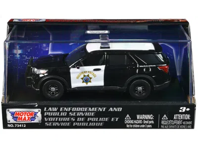 Motormax 2022 Ford Police Interceptor Utility "california Highway Patrol" Black And White "law Enforcement An