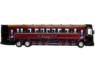 Iconic Replicas Van Hool Cx-45 Coach Bus Academy Bus Lines "the Sunshine Flyer: The Rockfish" 1/87 Diecast Model By