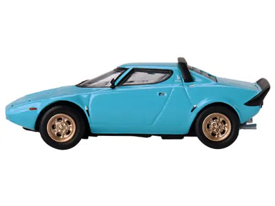 Mini Gt Lancia Stratos Hf Stradale Azzuro Chiaro Blue Limited Edition To 1800 Pieces Worldwide 1/64 Diecast