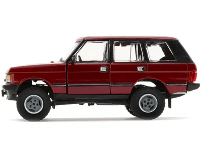 Bm Creations Land Rover Range Rover Classic Lse Rhd (right Hand Drive) Red With Sunroof With Extra Wheels 1/64 Di