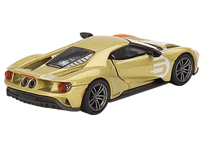 Mini Gt Ford Gt #5 "holman Moody Heritage Edition" Gold Metallic With Red Accents Limited Edition To 1800 Pi