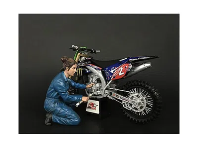 American Diorama Mechanic Chole Figurine For 1/12 Scale Motorcycle Models By