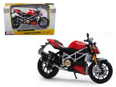 Maisto Ducati Mod Streetfighter S Red 1/12 Diecast Motorcycle Model By