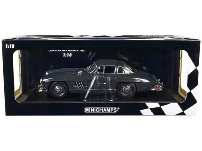 Minichamps 1955 Mercedes-benz 300 Sl W198 Dark Gray Limited Edition To 414 Pieces Worldwide 1/18 Diecast Model