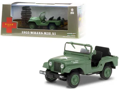 Greenlight 1952 Willys M38 A1 Army Green "mash" (1972-1983) Tv Series 1/43 Diecast Model Car By