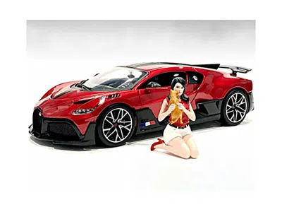 American Diorama Girls Night Out Gigi With Cat Figurine For 1/18 Scale Models By