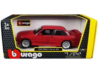 Bburago 1988 Bmw 3 Series M3 E30 Red 1/24 Diecast Model Car By