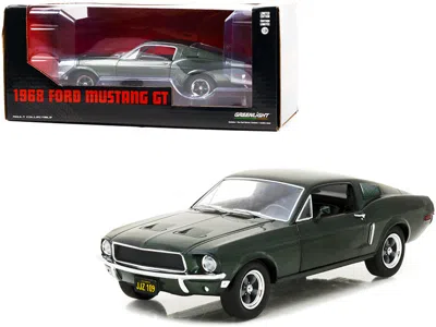 Greenlight 1968 Ford Mustang Gt Fastback Highland Green Metallic 1/24 Diecast Model Car By