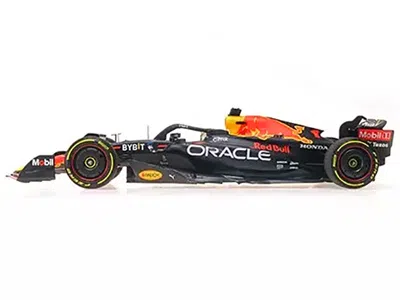 MINICHAMPS RED BULL RACING RB18 #1 MAX VERSTAPPEN "ORACLE" WINNER F1 FORMULA ONE "ABU DHABI GP" (2022) WITH DRI 