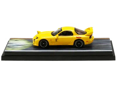 Hobby Japan Mazda Rx-7 (fd3s) Rhd (right Hand Drive) Yellow "redsuns" With Keisuke Takahashi Driver Figure "init