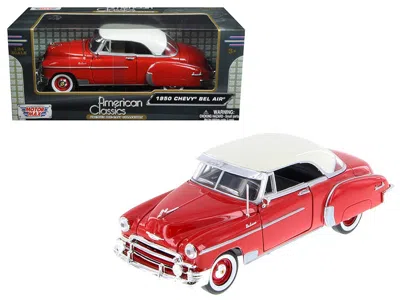 Motormax 1950 Chevrolet Bel Air Red 1/24 Diecast Car Model By