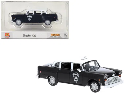Brekina 1974 Checker Cab Black And White "tallahasse" 1/87 (ho) Scale Model Car By