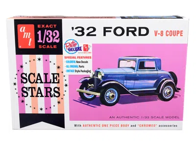 Amt Skill 2 Model Kit 1932 Ford V-8 Coupe "scale Stars" 1/32 Scale Model By