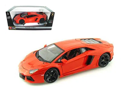 Bburago 2012 Lamborghini Aventador Lp700-4 Orange 1/18 Diecast Model Car By