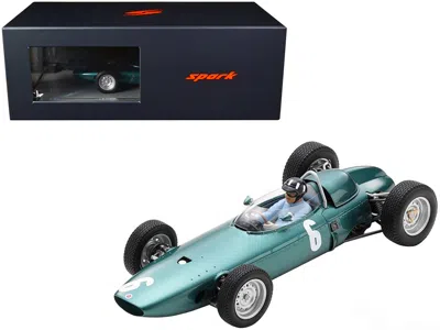 Spark Brm P57 #6 Graham Hill Winner F1 Formula One Monaco Gp (1963) With Driver Figure And Acrylic Display