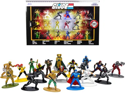 Jada G. I. Joe Set Of 18 Diecast Figurines "nano Metalfigs" Series By