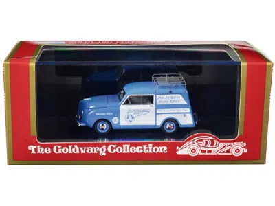 Goldvarg Collection 1948 Crosley Station Wagon Blue And White "pan American Airways Ground Crew" With Roof Rack Limited